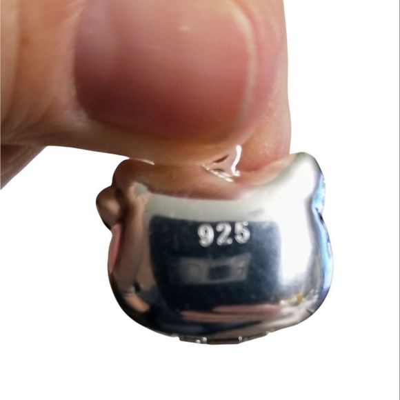 Sterling Silver Stamped 925 Hello Kitty Locket Necklace Pendant NEW! - Picture 8 of 10